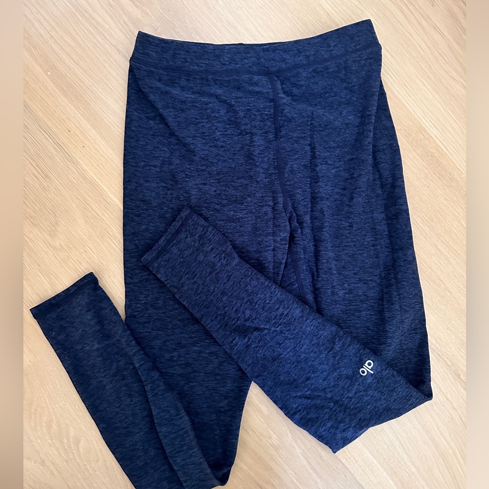 Alo heather navy leggings size S